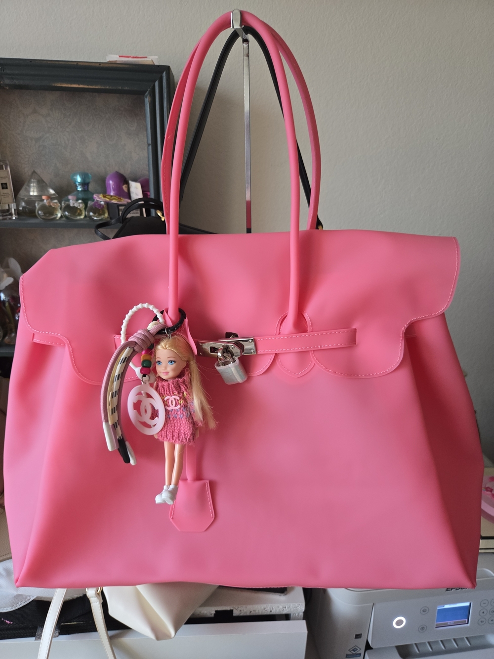 Jelly Birkin Style Tote Bag - Large